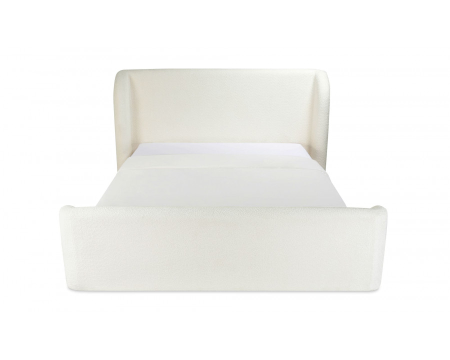 Moe's Sophia Contemporary Queen Size Bed - Cream