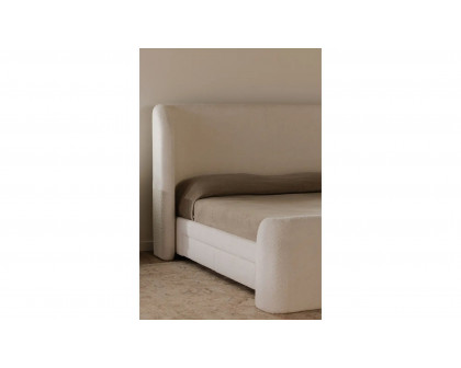 Moe's Sophia Contemporary King Size Bed - Cream