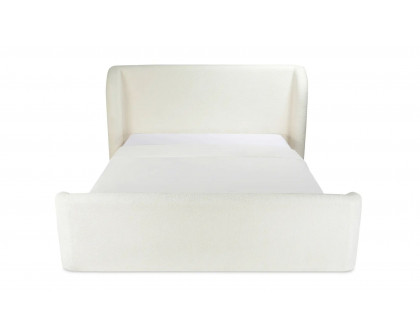 Moe's Sophia Contemporary King Size Bed - Cream