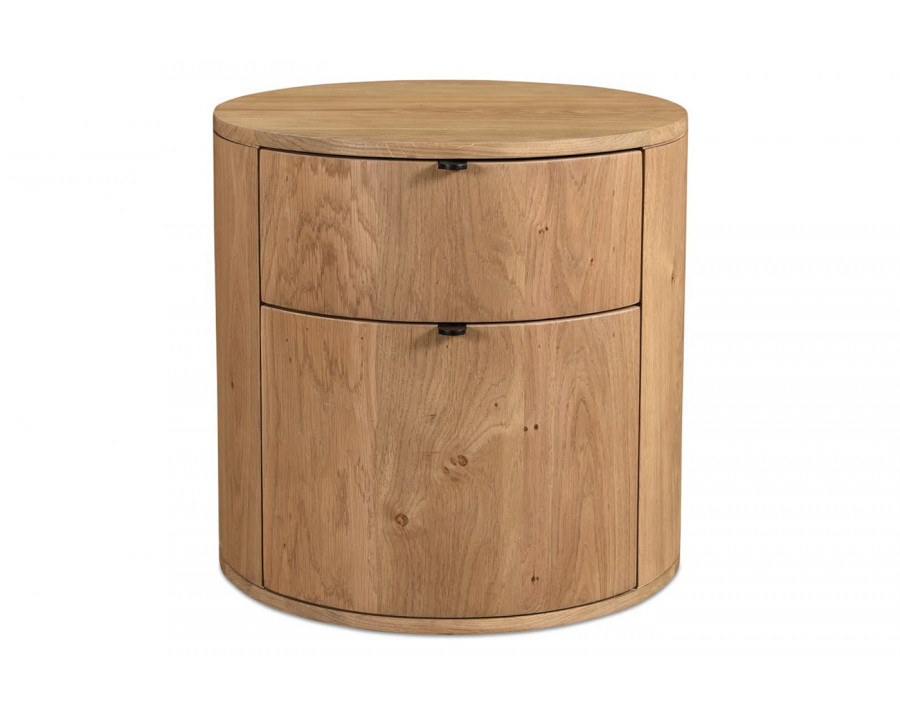 Moe's Theo Scandinavian 2-Drawer Nightstand - Natural