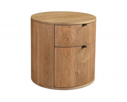 Moe's Theo Scandinavian 2-Drawer Nightstand - Natural