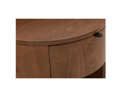 Moe's Theo Scandinavian 1-Drawer Nightstand - Brown