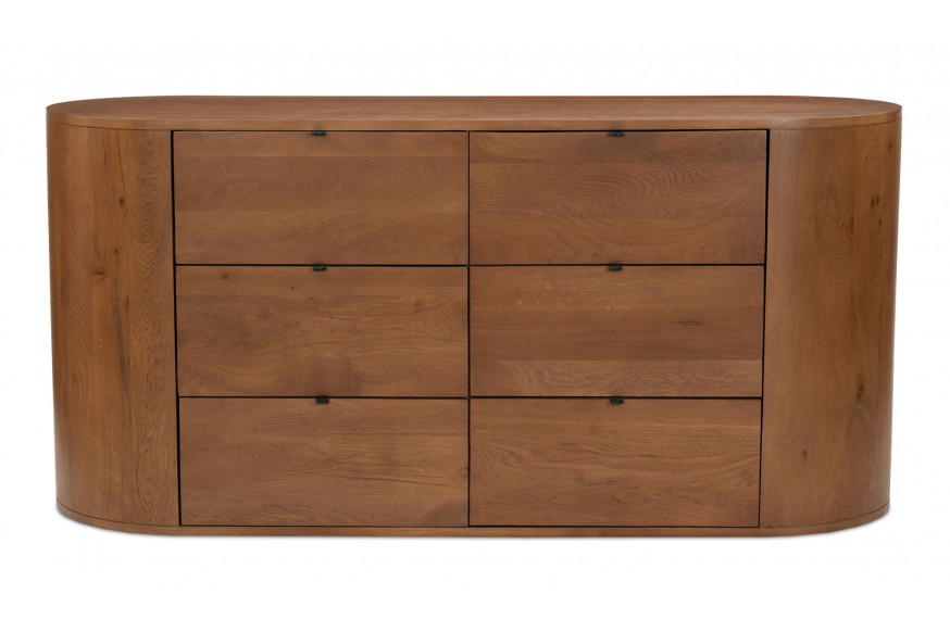 Moe's™ Theo Scandinavian 6 Drawers Dresser - Brown