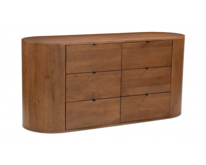 Moe's™ Theo Scandinavian 6 Drawers Dresser - Brown