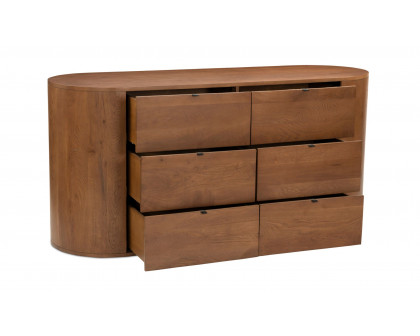 Moe's™ Theo Scandinavian 6 Drawers Dresser - Brown