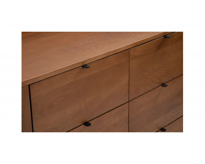 Moe's™ Theo Scandinavian 6 Drawers Dresser - Brown