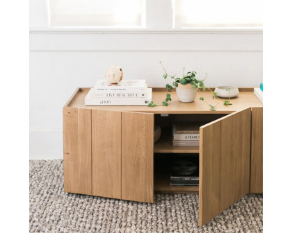 Moe's - Plank Media Cabinet in Brown