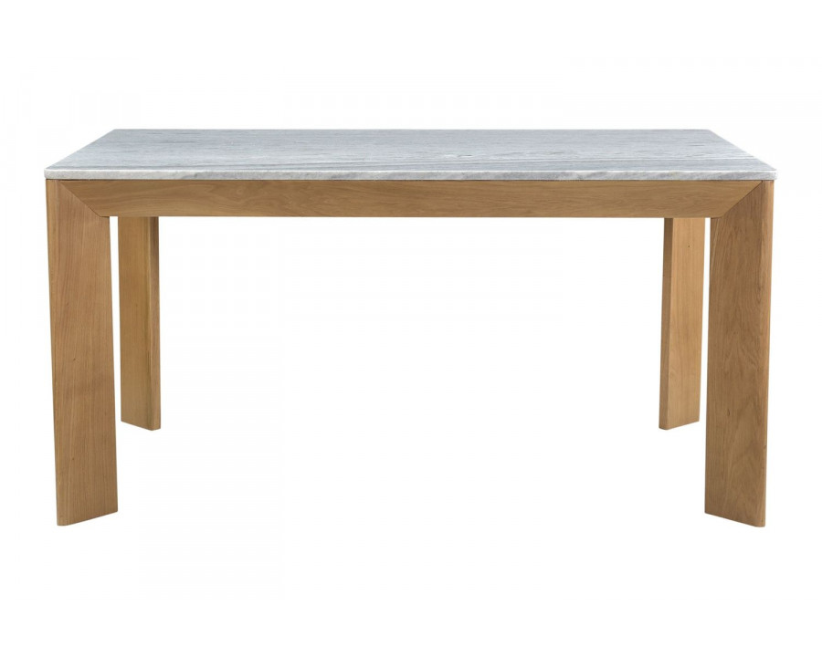 Moe's Angle Contemporary Marble Rectangular Dining Table - Gray, Small