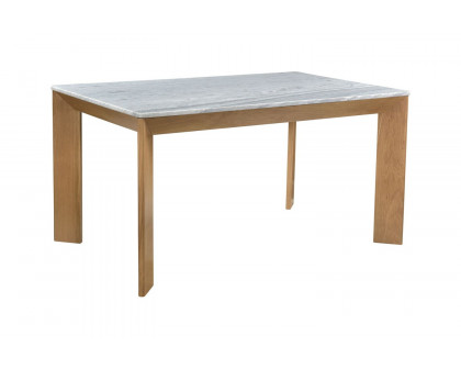 Moe's Angle Contemporary Marble Rectangular Dining Table - Gray, Small