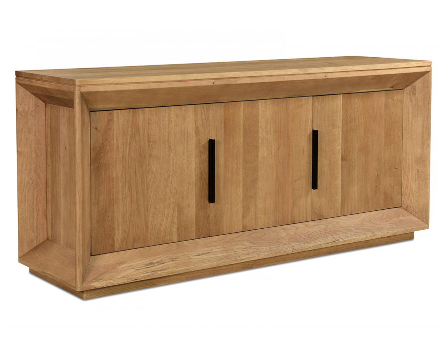 Moe's - Angle Large Oak Sideboard in Brown