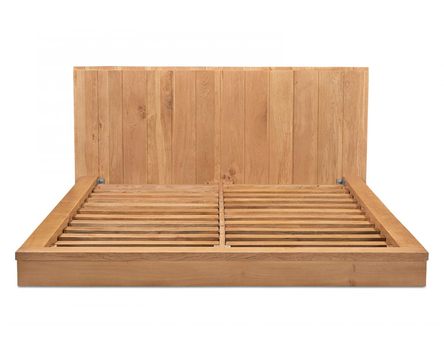 Moe's Plank Bed - Natural, Queen