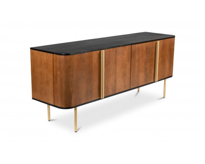 Moe's - Dionne Art Deco Sideboard in Brass