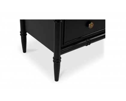 Moe's - Eleanor Rustic 5 Drawers Chest in Black