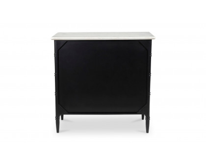 Moe's - Eleanor Rustic 5 Drawers Chest in Black