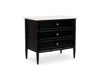 Moe's - Eleanor Rustic 1 Drawer Nightstand in Black