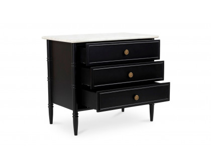 Moe's - Eleanor Rustic 1 Drawer Nightstand in Black