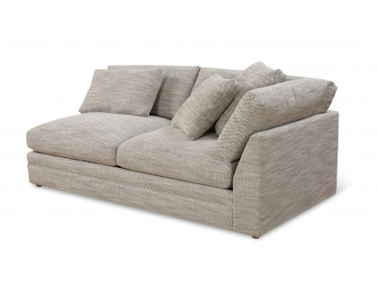 Moe's Malin Modern One Arm Right Facing Sofa - Light Gray