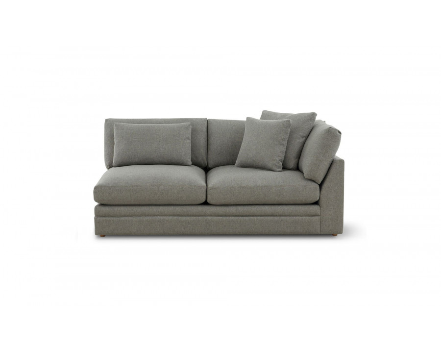 Moe's Malin Modern One Arm Right Facing Sofa - Gray