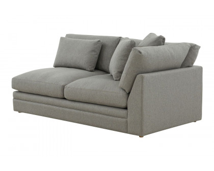 Moe's Malin Modern One Arm Right Facing Sofa - Gray