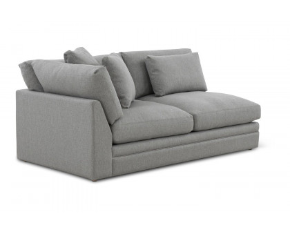 Moe's Malin Modern One Arm Left Facing Sofa - Gray