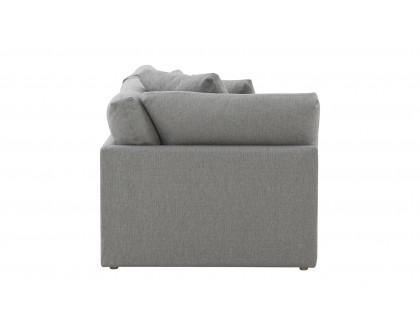 Moe's Malin Modern One Arm Left Facing Sofa - Gray