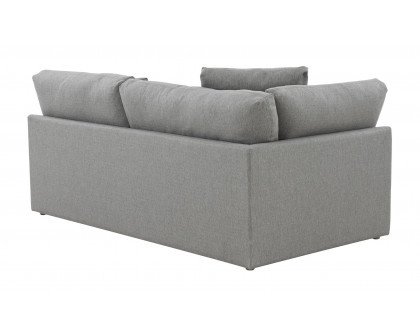 Moe's Malin Modern One Arm Left Facing Sofa - Gray