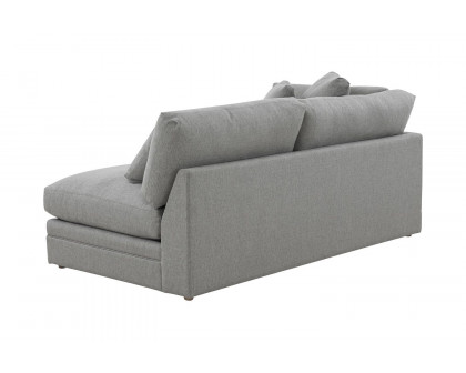 Moe's Malin Modern One Arm Left Facing Sofa - Gray