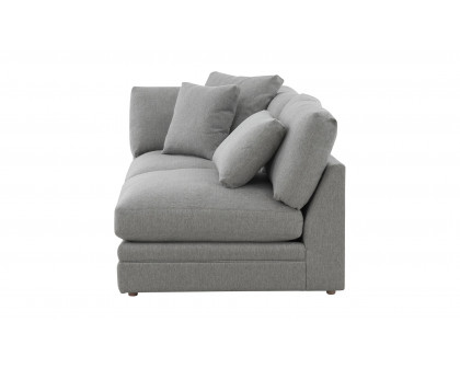 Moe's Malin Modern One Arm Left Facing Sofa - Gray