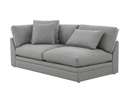 Moe's Malin Modern One Arm Left Facing Sofa - Gray