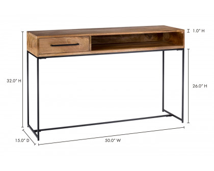 Moe's - Colvin Console Table in Brown