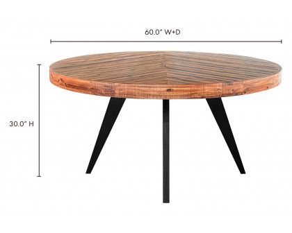 Moe's Parq Round Dining Table - Amber, 60"