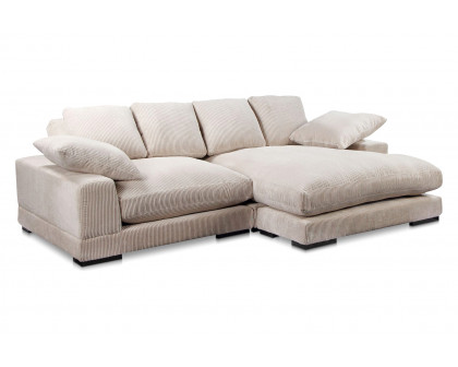 Moe's Plunge Sectional - Cappuccino