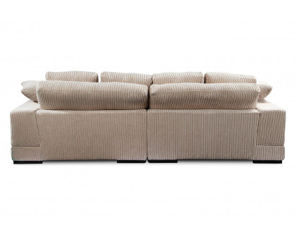 Moe's Plunge Sectional - Cappuccino