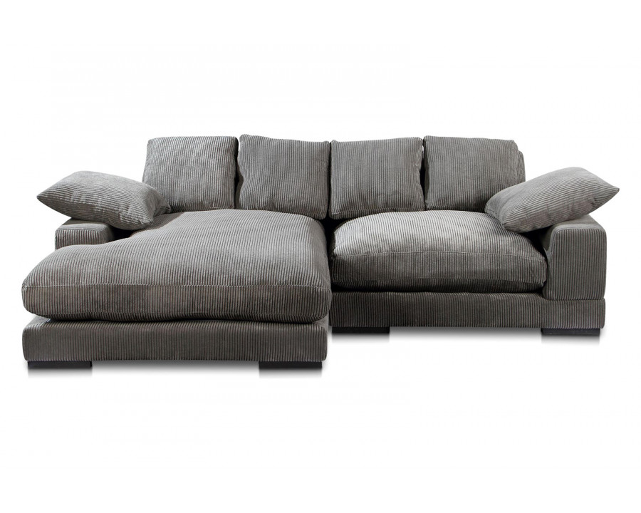 Moe's Plunge Sectional - Dark Gray