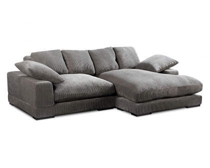 Moe's Plunge Sectional - Dark Gray