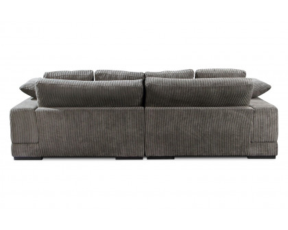 Moe's Plunge Sectional - Dark Gray