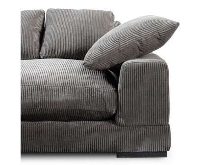 Moe's Plunge Sectional - Dark Gray