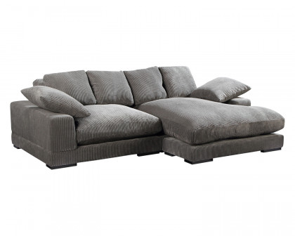 Moe's Plunge Sectional - Dark Gray