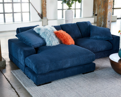 Moe's Plunge Sectional - Light Blue