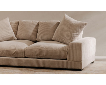 Moe's Plunge Contemporary Sofa - Cappuccino