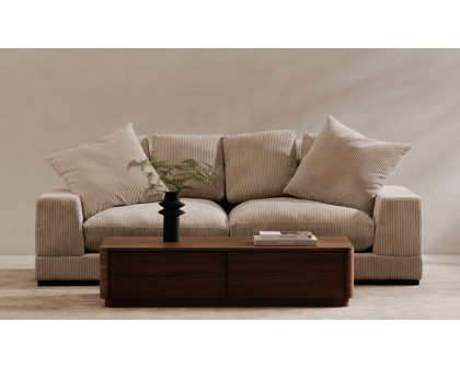 Moe's Plunge Contemporary Sofa - Cappuccino