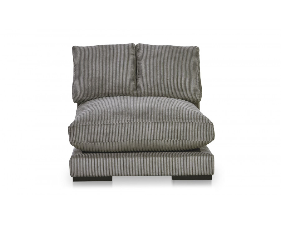 Moe's Plunge Contemporary Slipper Chair - Charcoal