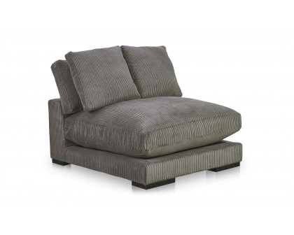 Moe's Plunge Contemporary Slipper Chair - Charcoal