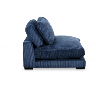 Moe's Plunge Contemporary Slipper Chair - Navy