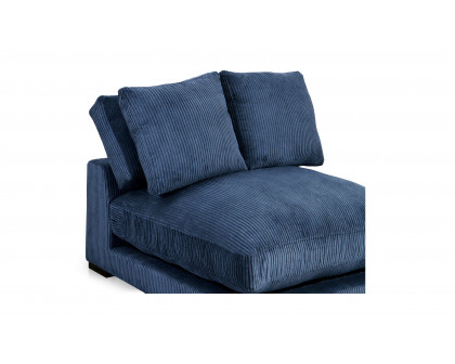 Moe's Plunge Contemporary Slipper Chair - Navy