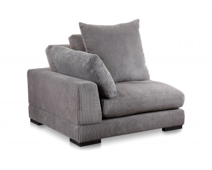 Moe's Tumble Corner Chair - Dark Gray