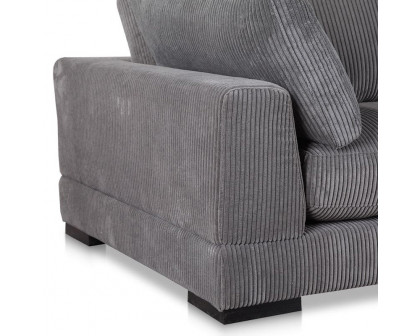 Moe's Tumble Corner Chair - Dark Gray