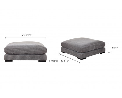 Moe's™ Tumble Ottoman - Dark Gray