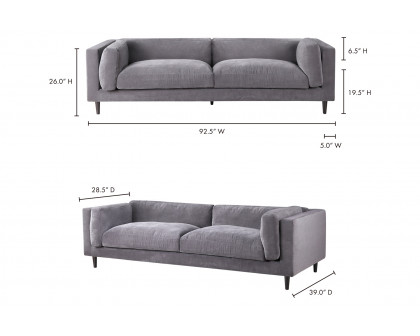 Moe's - Lafayette Sofa in Gray