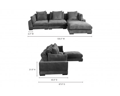 Moe's Tumble Lounge Modular Sectional - Dark Gray